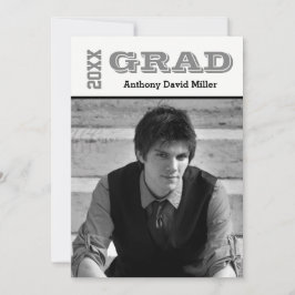 Grad Schwarz/Weiß - Ankündigung des Abschlusses