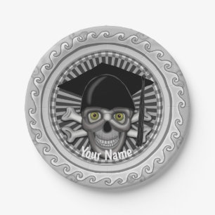Grad-Skull-Papierteller Pappteller