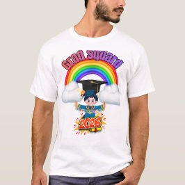 Grad Squad 2026 Rainbow Graduation Family Matching T-Shirt
