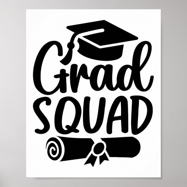 Grad Squad Cl von 2025 Abschluss Poster (Vorne)