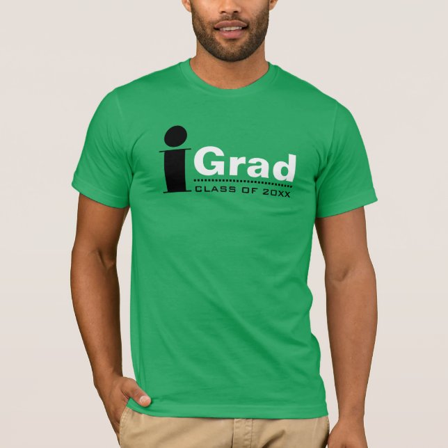 Grad. T - Shirt personalisierter Abschluss (Vorderseite)