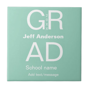 Grad Typografie modern Abschluss einfach minimal c Fliese