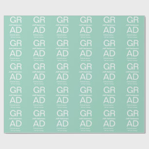 Grad Typografie modern Abschluss einfach minimal c Geschenkpapier