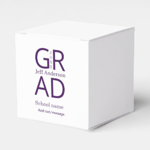 Grad Typografie modern Abschluss einfach minimal c Geschenkschachtel
