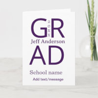 Grad Typografie modern Abschluss einfach minimal c