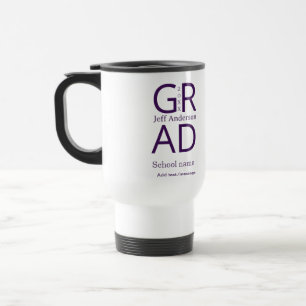 Grad Typografie modern Abschluss einfach minimal c Reisebecher