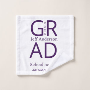 Grad Typografie modern Abschluss einfach minimal c Waschlappen