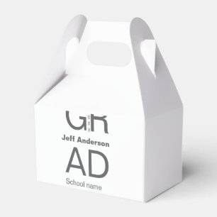 Grad Typografie Moderner Abschluss einfach minimal Geschenkschachtel