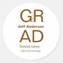 Grad Typografie Moderner Abschluss einfach minimal