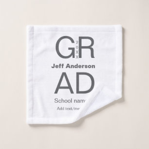 Grad Typografie Moderner Abschluss einfach minimal Waschlappen