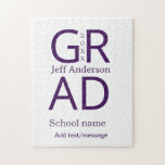 Grad typography modern graduation simple minimal c puzzle<br><div class="desc">design</div>