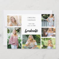 Grad U Multi 6 Foto Graduate Ankündigung