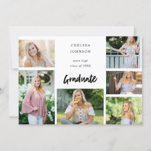 Grad U Multi 6 Foto Graduate Ankündigung