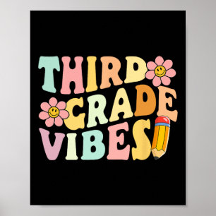 Grad vibes 3. Klasse 1 Schullehrer Ki Poster