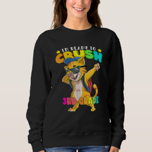 Grade Dabbing Cat Back O School Boys Girls Sweatshirt