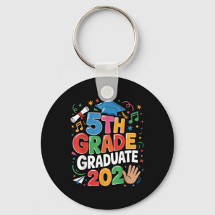 Grade Graduate 2025 Celebration Fifth Grade Gr Schlüsselanhänger