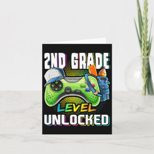 Grade Level Unlock Video Game Zurück zum Schuljung Karte