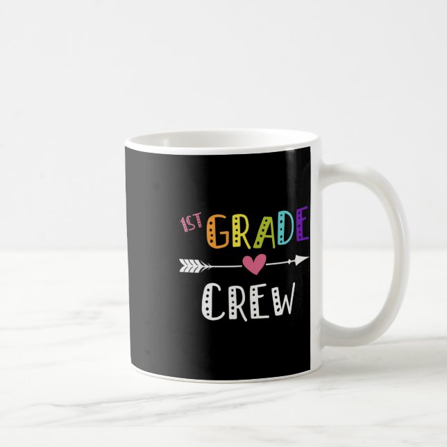 Grade Teacher First Day School 1. Crew Kaffeetasse (Rechts)