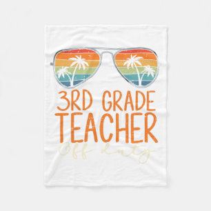 Grade Teacher Off Duty Sungles Beach Teacher Somme Fleecedecke