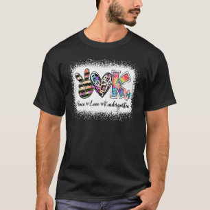 Grade Teacher Peace Liebe Kindergarten Team Kinder T-Shirt