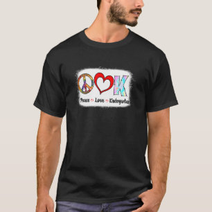 Grade Teacher Peace Liebe Kindergarten Team Kinder T-Shirt