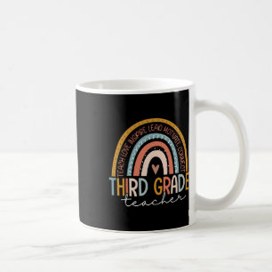 Grade Teacher Teach Liebe Inspirierte Boho Rainbow Kaffeetasse