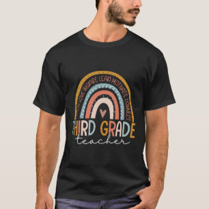 Grade Teacher Teach Liebe Inspirierte Boho Rainbow T-Shirt