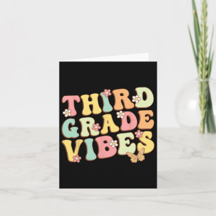 Grade Vibes Hallo Team 3. Klasse Lehrer Kinder Ret Karte