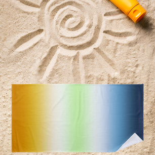 Gradient AroAce Agender Pride Strandtuch