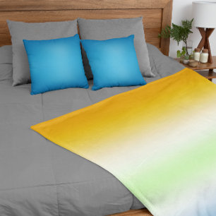 Gradient AroAce Agender Stolz Fleecedecke
