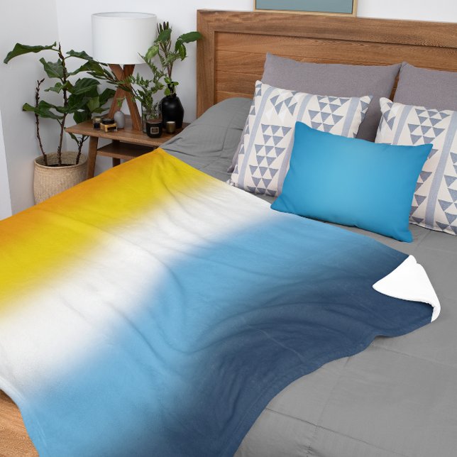 Gradient AroAce Pride Flag - farbenfrohe AroAce-Fl Sherpadecke (Von Creator hochgeladen)