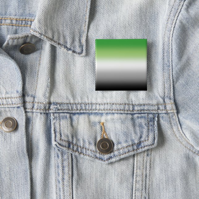 Gradient Aromantic Flag - farbenfroher, aromantisc Button (Beispiel)