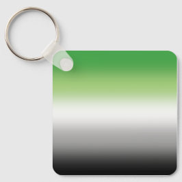 Gradient Aromantic Flag - farbenfroher, aromantisc Schlüsselanhänger
