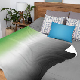 Gradient Aromantic Flag - farbenfroher, aromantisc Sherpadecke