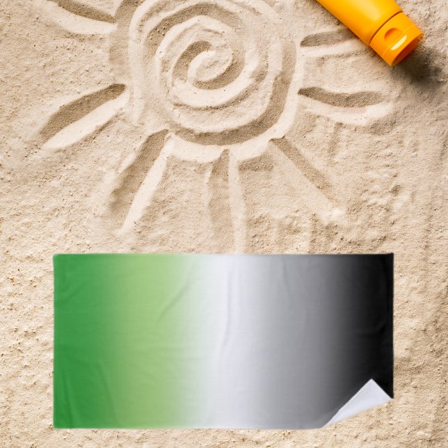 Gradient Aromantic Flag - farbenfroher, aromantisc Strandtuch (Von Creator hochgeladen)