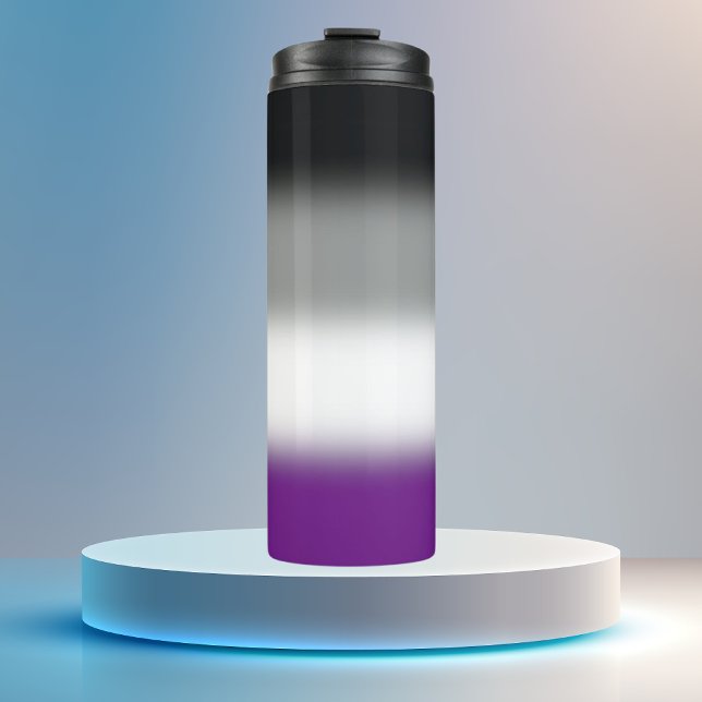 Gradient Asexuelle Pride-Flagge Thermosbecher (Von Creator hochgeladen)