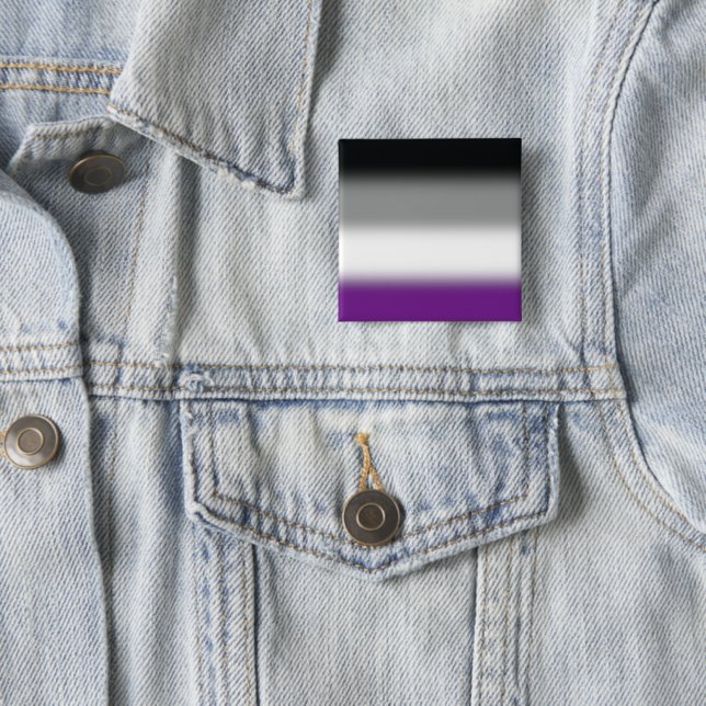 Gradient Asexuellen Stolzflagge - Farbige ACE-Flag Button (Beispiel)