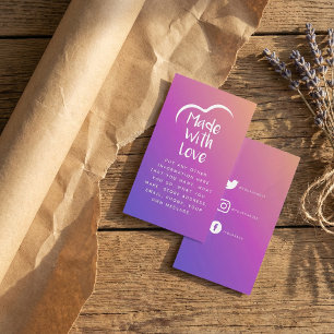 Gradient aus Liebe Herz Silhouette Umschließung Begleitkarte