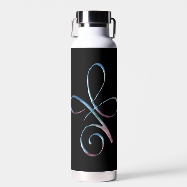Gradient bedingungslose Liebe Trinkflasche (Vorne)