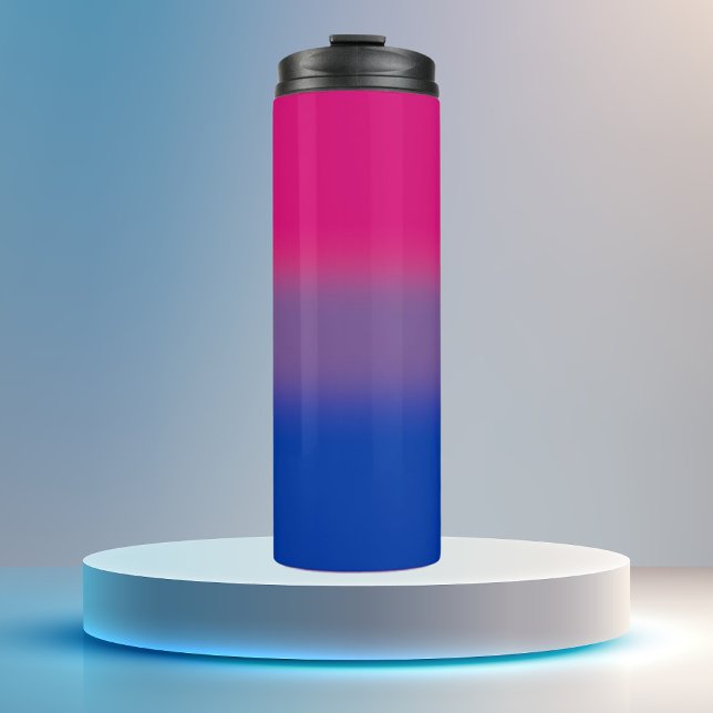 Gradient-Bisexuellen-Stolz-Flagge Thermosbecher (Von Creator hochgeladen)