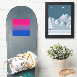 Gradient Bisexuellen-Stolzflagge – Farbige Bi-Flag Aufkleber