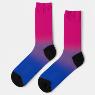 Gradient Bisexuellen-Stolzflagge Socken