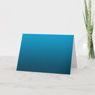 Gradient Blau - tief zu hell Stimmungs-Hintergru Dankeskarte