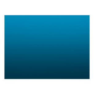 Gradient Blau - tief zu hell Stimmungs-Hintergru Poster
