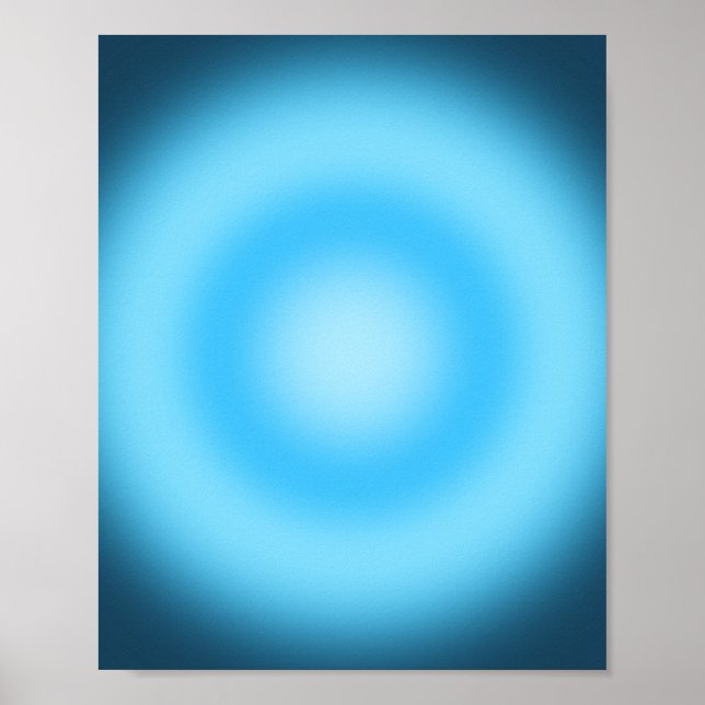 Gradient Blue Poster (Vorne)