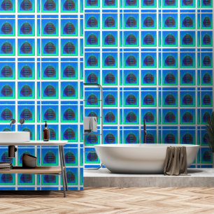 Gradient Blue Vessel Tapete