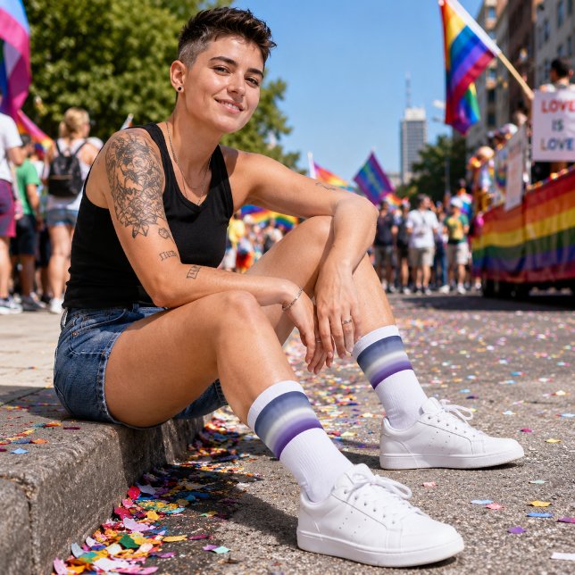 Gradient Butch Lesbian Pride-Flagge Socken (Von Creator hochgeladen)