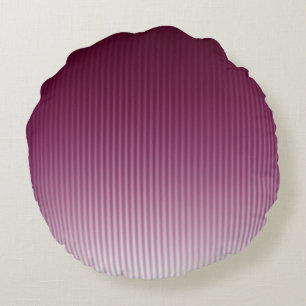 Gradient Cool Stylish Trendy Red Stripe Muster Rundes Kissen