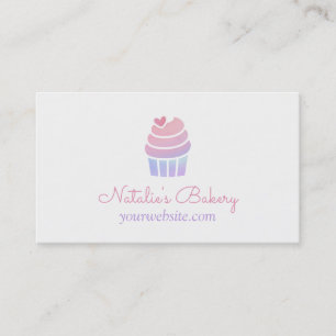 Gradient-Cupcake-Bäckerei-Geschäftskarten Visitenkarte