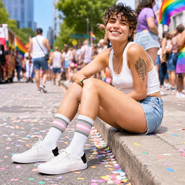 Gradient-Demigirl-Stolzflagge Socken (Von Creator hochgeladen)